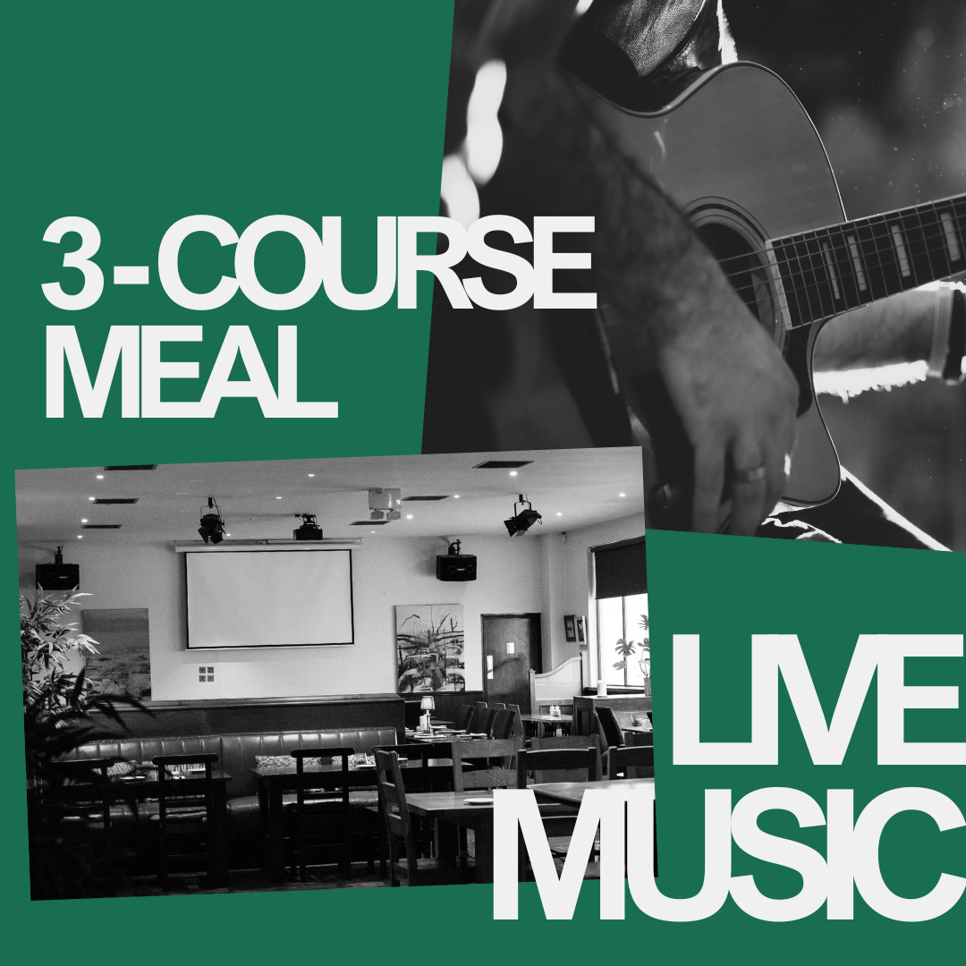 Advertising Live Music and 3-course meal evenings at Ballymore Inn
